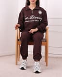 ست بلوز نیم زیپ وشلوار جاگر کد 2719