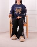 ست بلوز و شلوار پاپیون وسط کد 2681