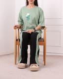 ست تیشرت وشلوار تک گل بابونه کد 2755