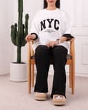 ست تیشرت و شلوار باکسیNYC کد 2772