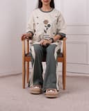 ست تیشرت و شلوار تک گل کد 2751