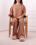 ست تیشرت و شلوار باکسی LVکارشده 2721