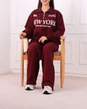 ست سویشرت وشلوار بگ نیم زیپ نیویورک کد2624