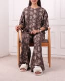 ست تیشرت وشلوار طرحدار پوست ماری کد 2674