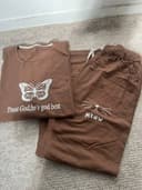 ست تیشرت وشلوار پروانه ریز کد 2427