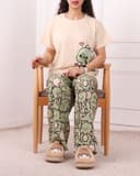 ست تیشرت و شلوار عروسکی پارت دهم کد 2734