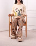 ست تیشرت و شلوار لانگ کریسمس کد2741