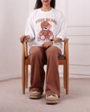 ست تیشرت وشلوار باکسی تدی کد 2722