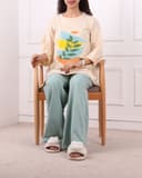 ست تیشرت و شلوار بگ طرحدار جدید کد 2617