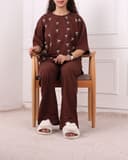 ست تیشرت و شلوار پاپییون ریز کد 2636