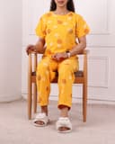 ست تیشرت و شلوار خال خالی کد 2662