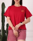 ست تیشرت و شورتک پارت هفتم کد 2775