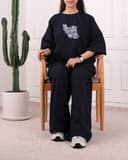 ست تیشرت و شلوار قواره داره ایران کد 2862