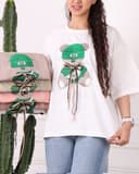 تیشرت باکسی تدی کد 2845