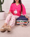 ست تیشرت وشلوار یقه هفت عروسکی پارت سوم کد 2819