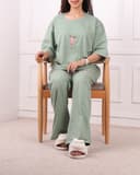 ست تیشرت و شلوار دختر باله کد 2581