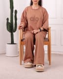 ست تیشرت و شوار اَلو کار شده کد 2767