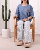 ست تیشرت و شلوار بگی عروسکی پارت چهارم کد 2813