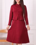 پیراهن یقه نگینی یلدایی کد 2700