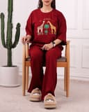 ست تیشرت و شلوار دو زرافه کد 2844