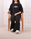 ست تیشرت و شلوار بالنسیا مشکی کد 2583