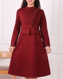 پیراهن 4دکمه یلدایی کد 2694