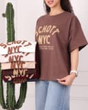 تیشرت باکسی NYCبرجسته کد 2792