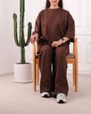 ست تیشرت و شلوار قواره دار مودا کد 2748