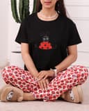ست تیشرت و شلوار عروسکی پارت سی و سوم کد 2974