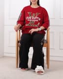 ست تیشرت وشلوار بگ بغل نواررپلنگ ال وی کد 2488