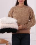 بلوز بافت لمه دار کد 2655